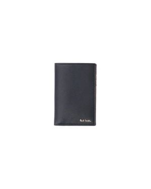 Paul Smith Slim Leather Bifold Wallet - Black