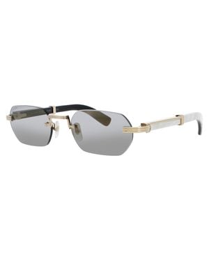 Cartier Rectangular Metal Sunglasses - Black
