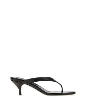 Miu Miu Leather Heels - Black