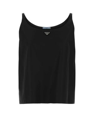 Prada Sleek Essential Knit Top - Black