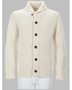 MC2 Saint Barth 100% Wool Crewneck Sweater - Natural