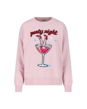 MC2 Saint Barth Graphic Crewneck Sweater - Pink