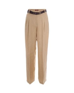 Max Mara Summer Mini Pants For - Natural