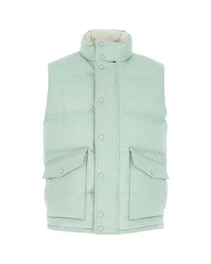 McQueen Sea Polyester Sleeveless Padded Jacket - Green