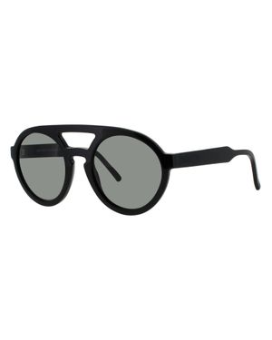 Andy Wolf Leonard Designer Acetate Sunglasses - Black