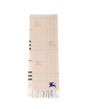 Burberry 100% Cashmere Scarf For - Natural
