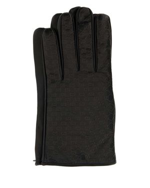Gucci Dark Nappa Leather Gloves - Black