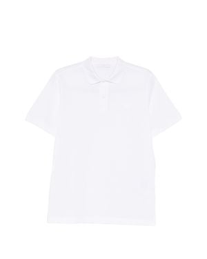 Prada Short Sleeve Polo Shirt - White