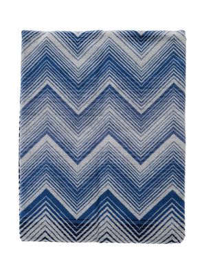 Missoni Cotton Zig-Zag Towel With All-Over Pattern, 100X60 Cm - Blue