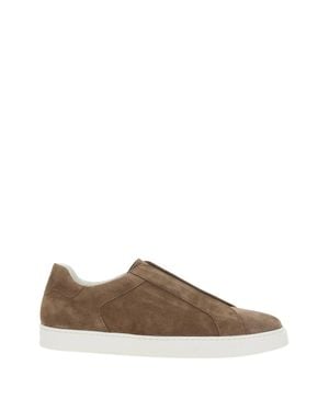 Doucal's Premium Calf Leather Sneakers For - Brown