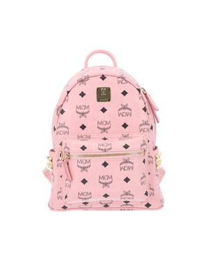 MCM M-Style Mini Leather Crossbody Bag - Pink