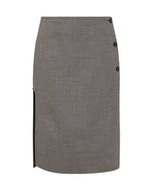 Courreges Sophisticated Long Skirt - Gray