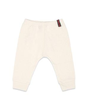 Gucci B Pants Flt Ctn Jrs W/Ribbon/ /Mix - White