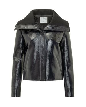 Courreges High-Collar Jacket - Black