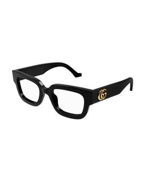 Gucci Rectangular Eyeglasses - Black