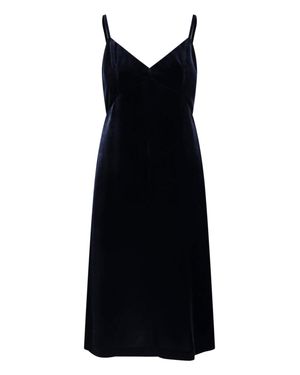 Aspesi Velvet Slip Dress - Black
