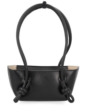 Hereu Leather Top-Handle Bag - Black
