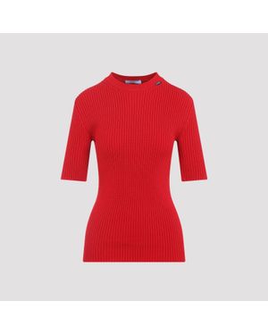 Prada Ribbed Top - Red