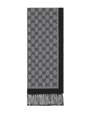 Gucci Wool Scarf - Gray