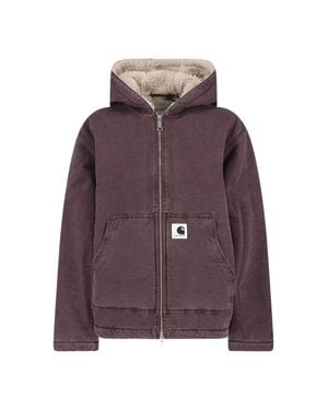 Carhartt Mitch Double-Zip Lambskin Lining Jacket - Purple