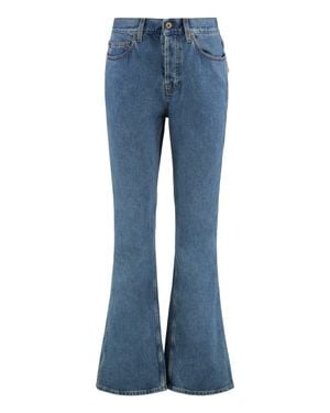 Burberry High Rise Bootcut Jeans - Blue