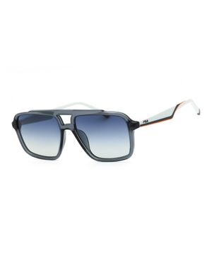 Fila Sfi460 Rectangular Acetate Sunglasses - Blue