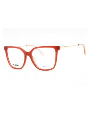 Love Moschino Stylish Rectangular Eyeglasses For - Red