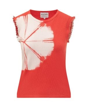 Kujten Mini Circle Tie-Back Top - Red