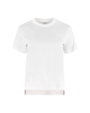 Thom Browne Cotton Crew-Neck T-Shirt T-Shirts & Jerseys - White