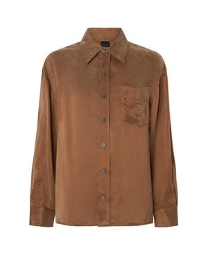 Pinko Camicia Careser Caffè Liquoroso - Brown