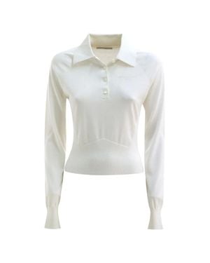 Givenchy Silk-Cotton Polo Shirt For - White