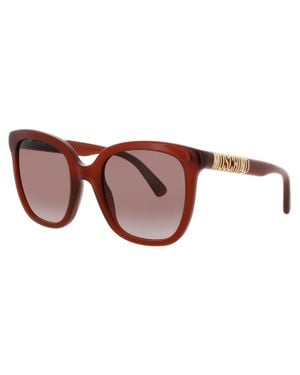 Moschino Cat-Eye Sunglasses With Logo Temple Detail - Black