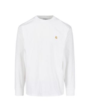 Carhartt Long Sleeve Cotton T-Shirt - White