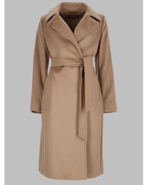 Max Mara Wool Overcoat - Natural