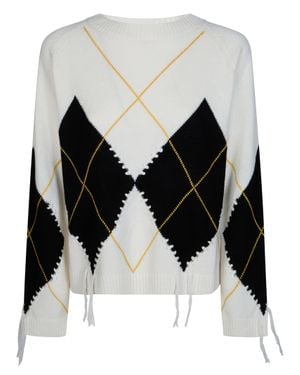 Pinko Stylish Knit Pull-Over With Decorative Cut-Outs - Black