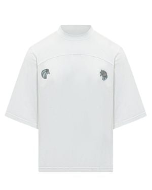 Mordecai Mini T-Shirt With Front Print - White