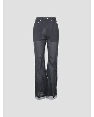 Rick Owens Bolan Bootcut Pants - Blue