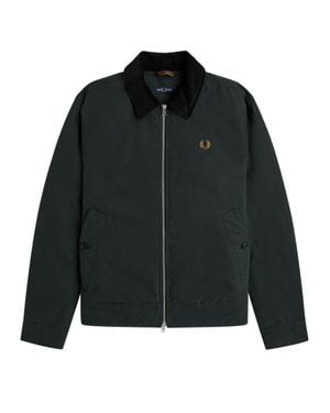 Fred Perry Cotton-Blend Sports Jacket - Black