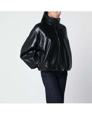 Anine Bing Cyrus Recycled Leather Jacket - Black