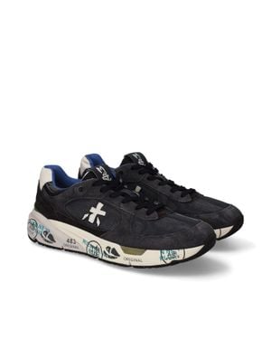 Premiata Low-Top Lace-Up Sneakers - Blue