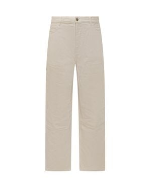 Alanui Cargo Raw Jeans For Ss25 - White