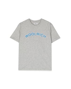Woolrich Varsity Logo T-Shirt - Gray