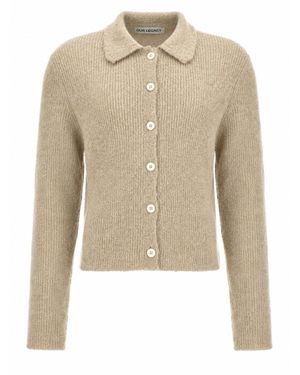 Our Legacy Fuzzy Alpaca Polo Shirt - Natural