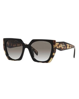Prada Sunglasses Square Full Rim, Medium Tortoise Frame And Gradient Lens Pr15Ws3890A7 - Black