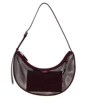 Alaïa Mini Grape Mesh One-Shoulder Handbag - Brown
