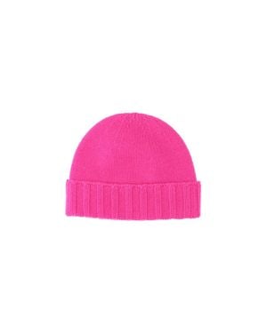 Drumohr 100% Cashmere Beanie Hat - Pink