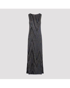 Missoni Sleeveless Sequin Maxi Dress - Black