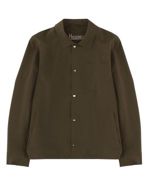 Herno Overshirt With Pocket - Green
