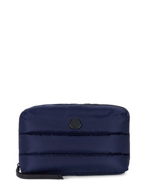 Moncler Mini Elegant Beauty Case 28 Cm - Blue