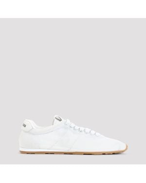 Miu Miu Miu Lace-Up Mini Sneaker - White